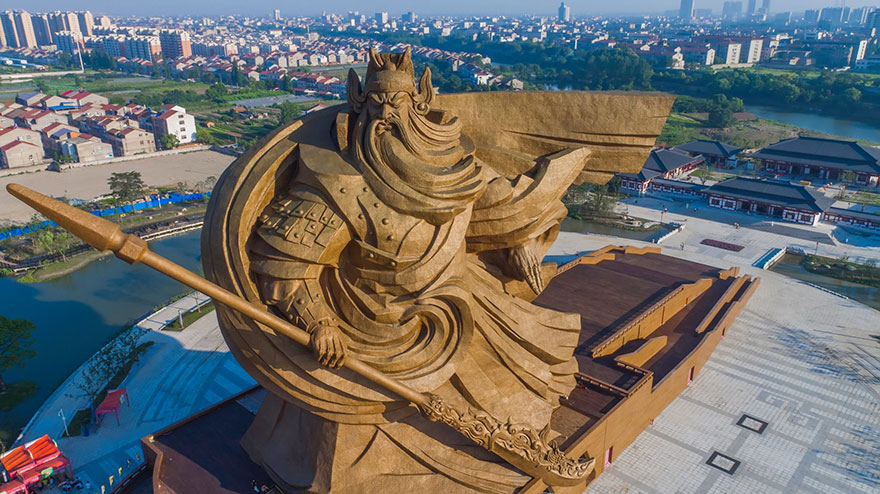 China Unveils Epic 1,320-Ton God Of War Statue