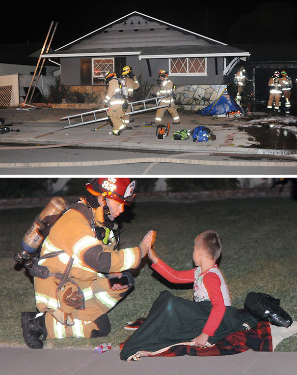 7-Year-Old Boy Spotted A Fire, Woke Up His Dad And Saved The House