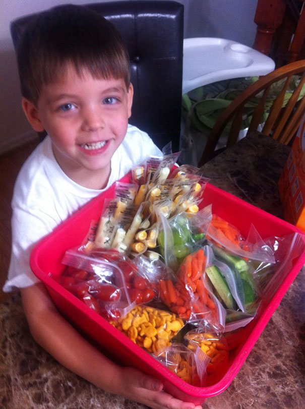 My Son Said There's Some Kids In His Class That Don't Eat Their Lunch. "How Come?" "Cause They Don't Have One, Mommy. Can I Bring Them Some Of Mine?" Totally His Idea, And He Helped Pack It, Too