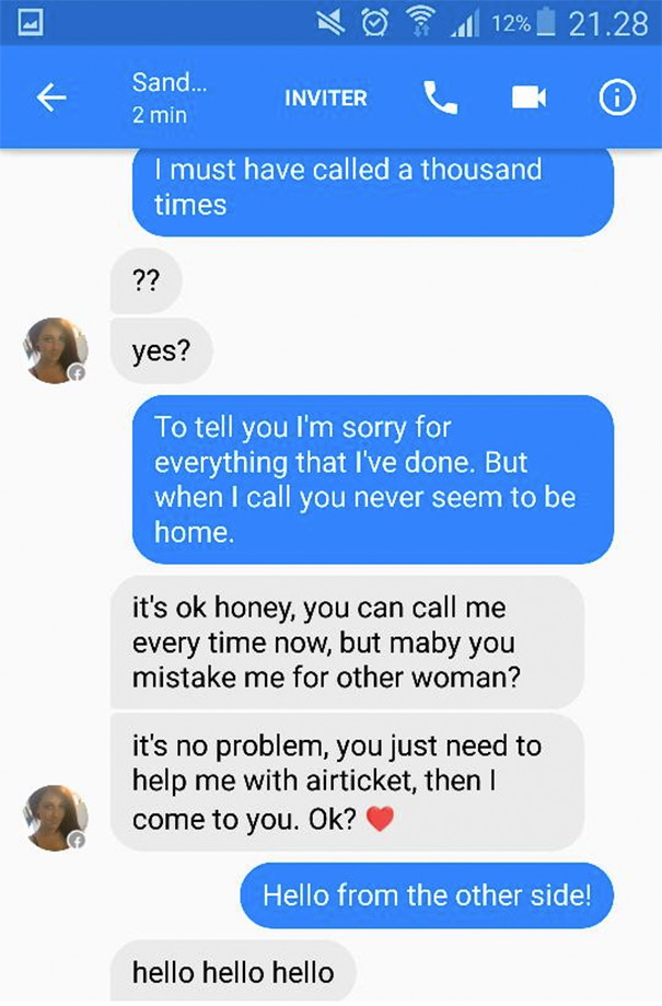 Guy Trolls Facebook Scammer With Adele Lyrics Until They Go Crazy | Bored  Panda