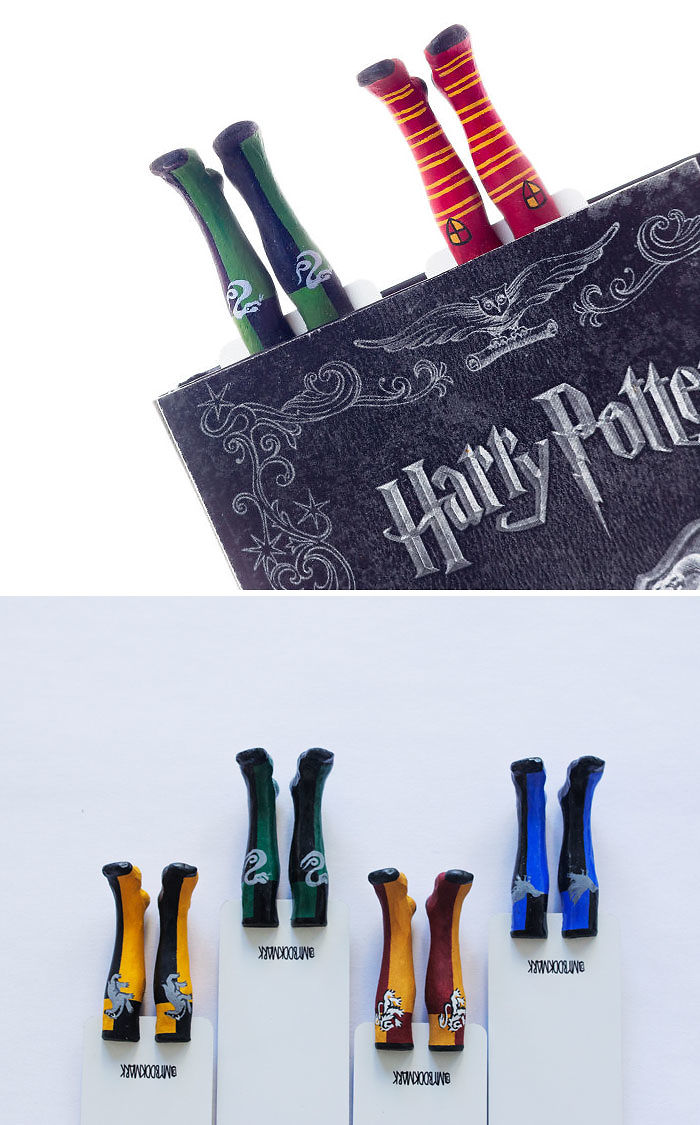 Hogwarts Houses Socks Bookmarks