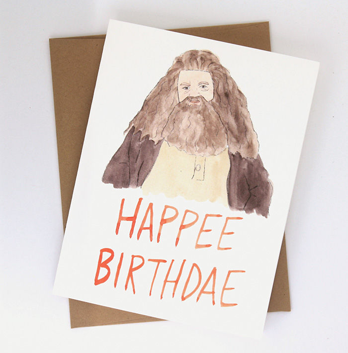Hagrid Birthday Card