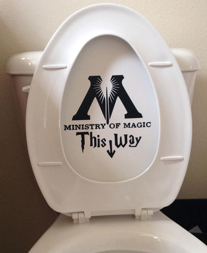 Ministry Of Magic Toilet Decal Sticker