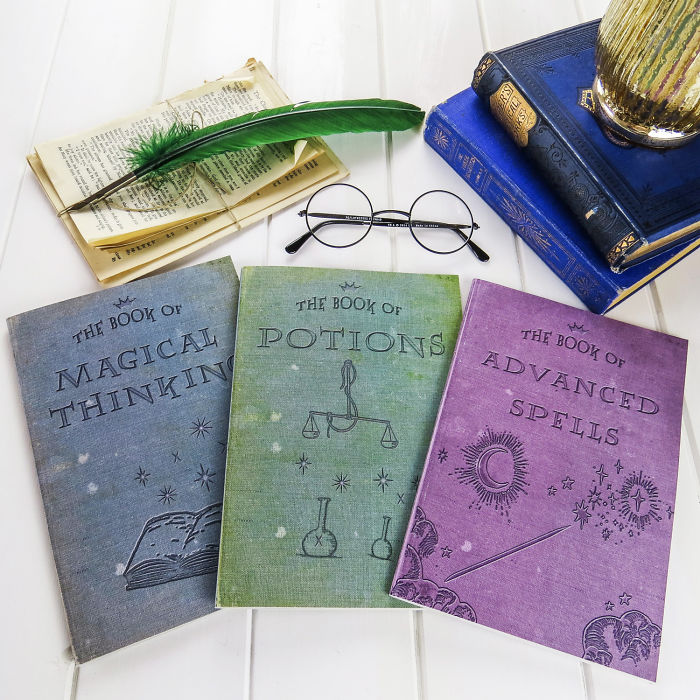 Hogwarts School Book-inspired Notebooks