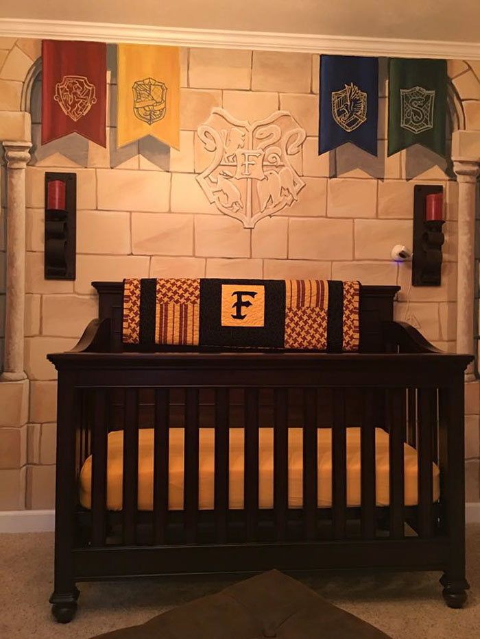 Dad Creates ‘Harry Potter’ Nursery For His Little Wizard