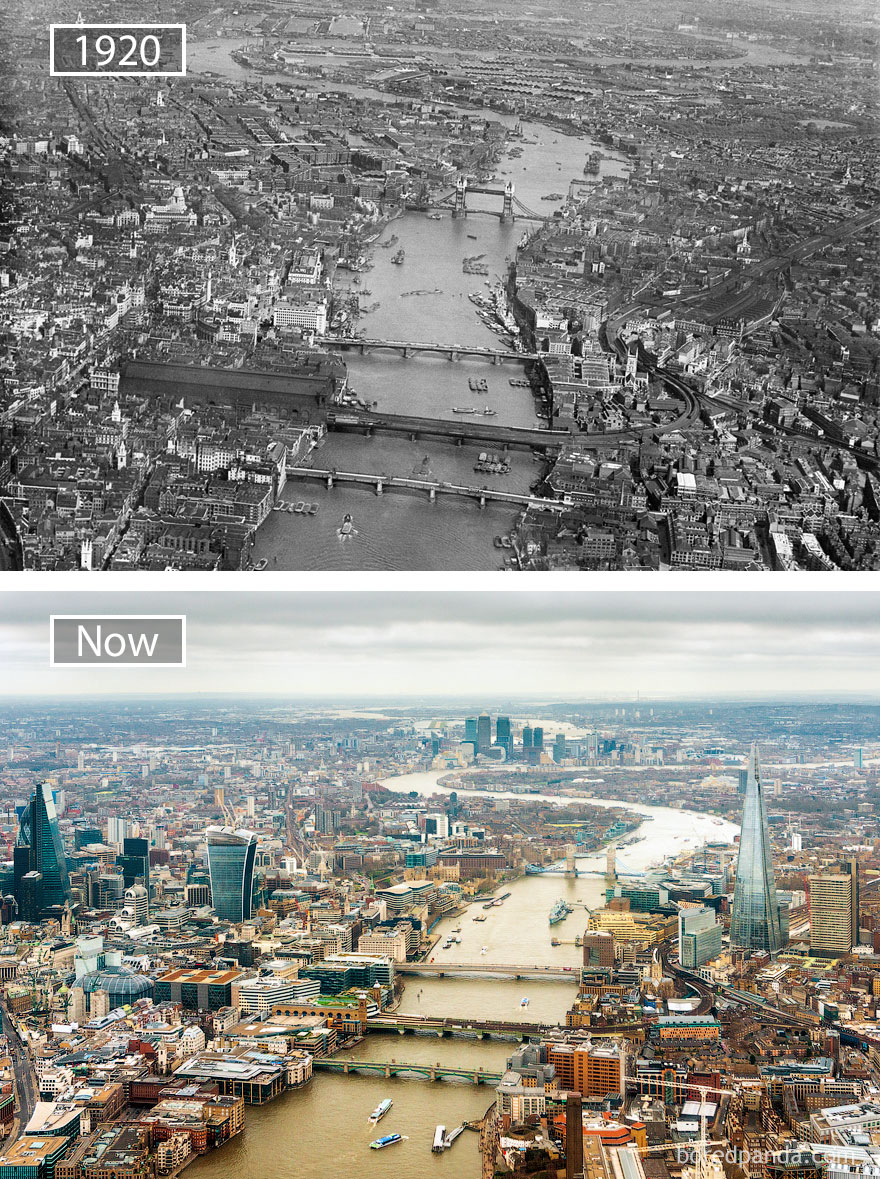 London, The Great Britain - 1920 And Now