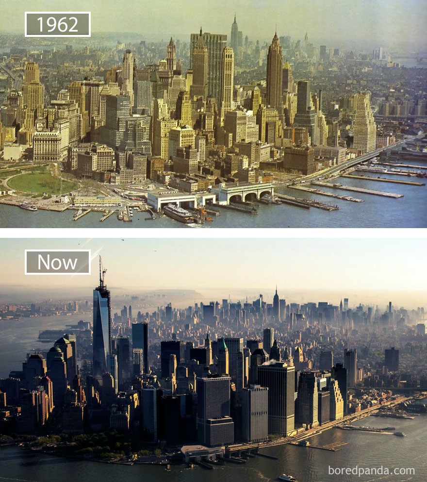 New York, Usa - 1962 And Now