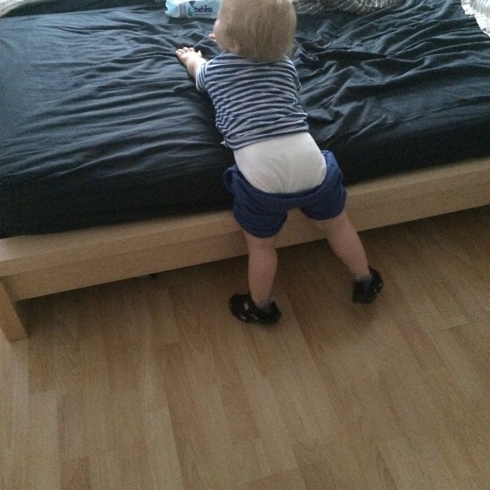 Daddy Forgot To Pull Up His Pants...