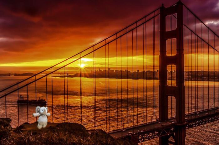 Golden Gate Bridge At Sunrise...