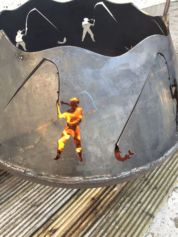 I Made Fishermans Firepit From Steel
