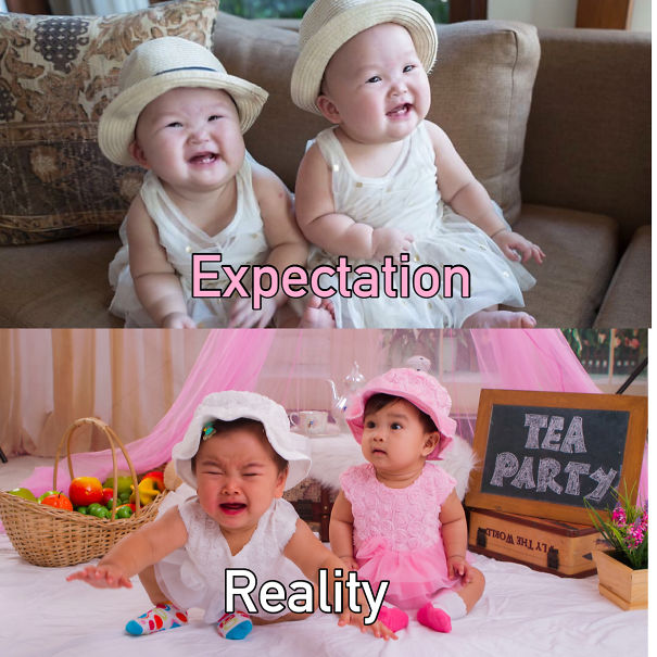 Expectation Vs Reality Baby Photography