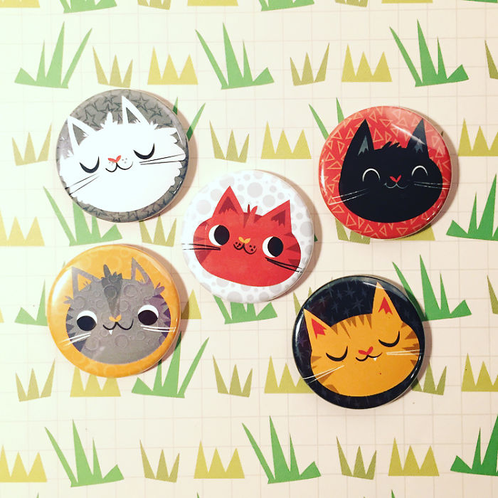 I Make Adorable Cat Magnets For The Real Cat People