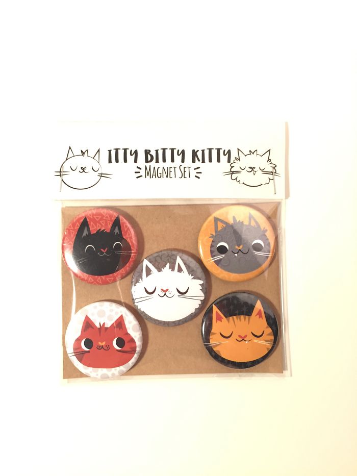 I Make Adorable Cat Magnets For The Real Cat People