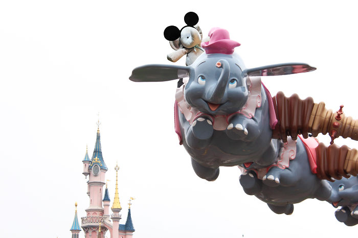 He Couldn't Find Dumbo At Disneyland, But He Had To Have A Ride On It