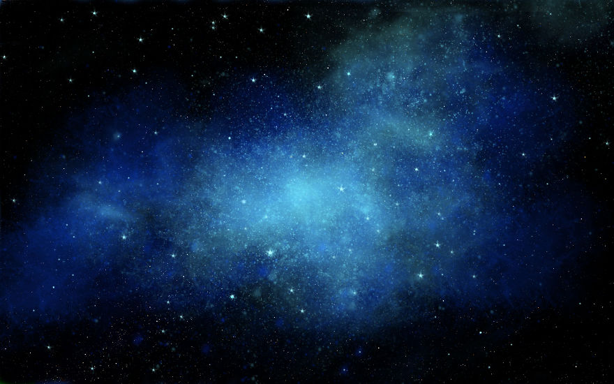 I Painted This "nebula" ~ A Glow In The Dark Canvas Ceiling Mural, With Rare Earth Phosphors!