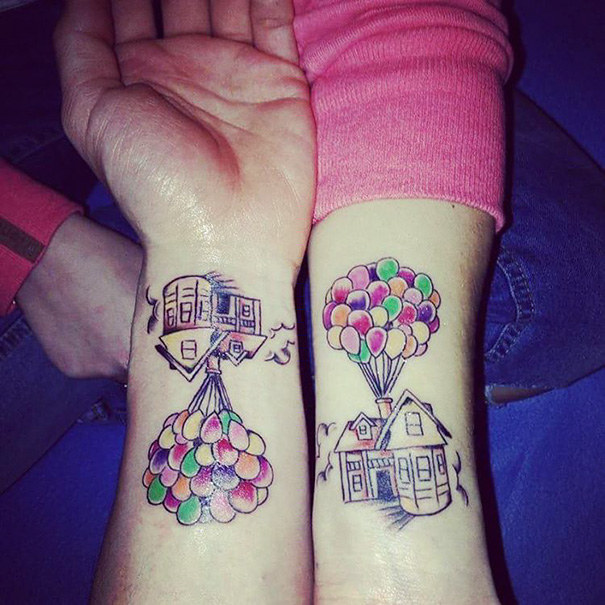 Up Couple Tattoos