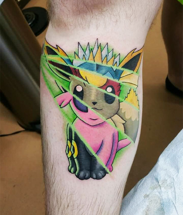58 Pokemon Tattoos For Fans Who Want To Catch Them All | Bored Panda