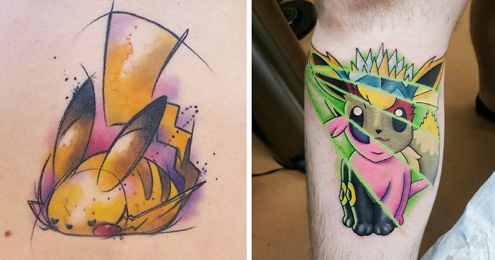 Cute lil Pokemon tattoos I got to  Tattoo JoJo  Studio  Facebook