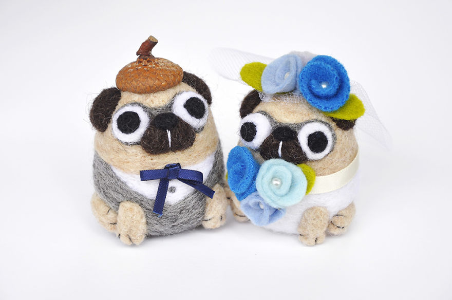 The Perfect Wedding Cake Topper For The Pug Fans
