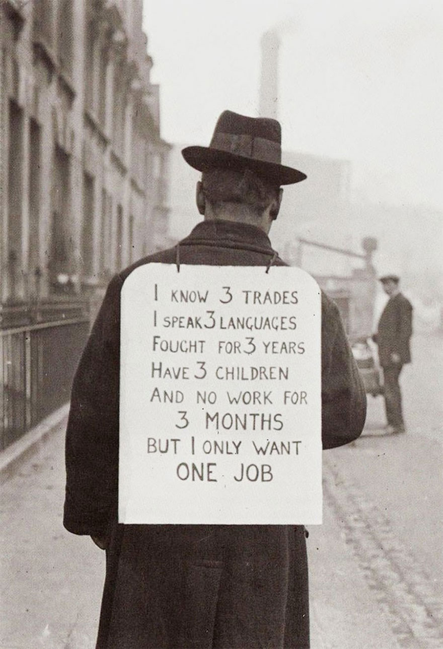 Job Hunting In 1930's
