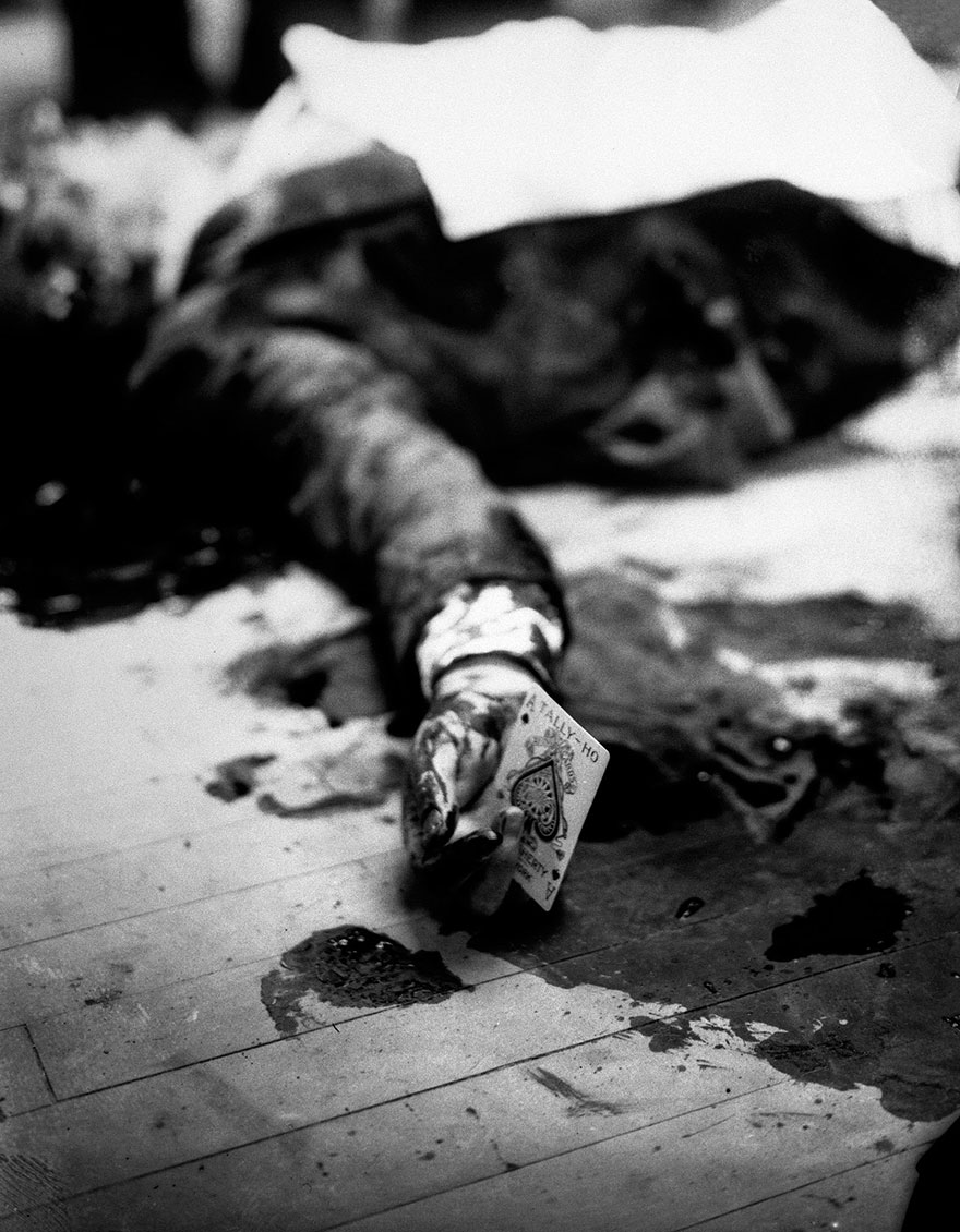 Mafia Boss Joe Masseria Lays Dead On A Brooklyn Restaurant Floor Holding The Ace Of Spades, 1931