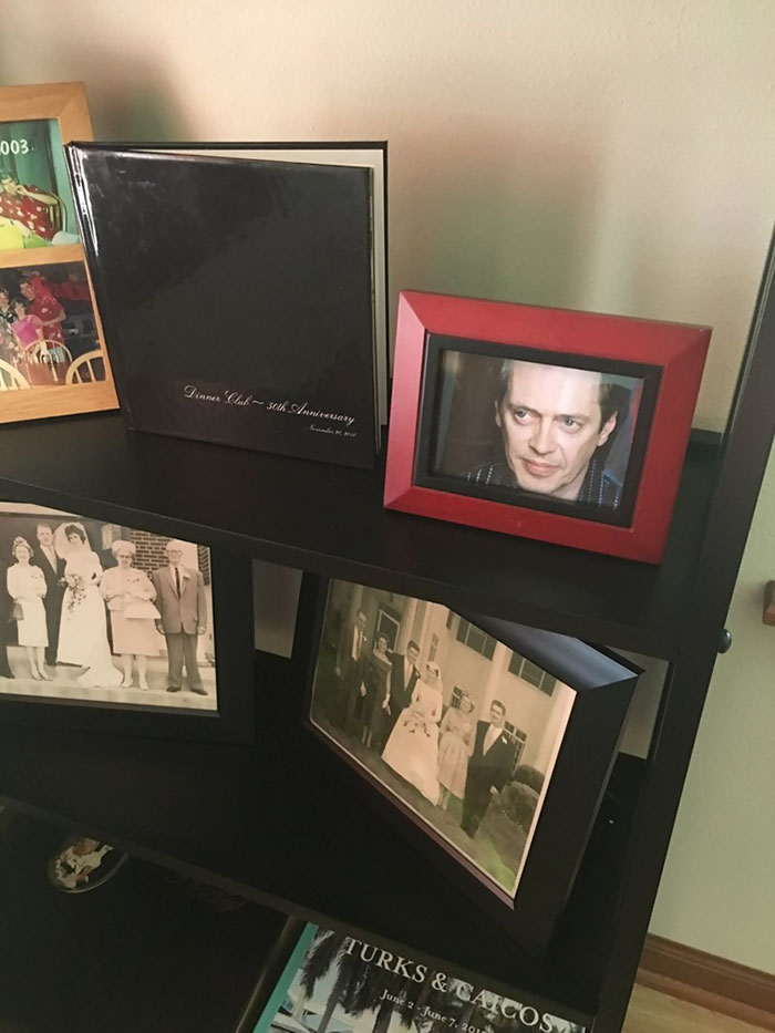 Son Secretly Replaces Family Photos With Steve Buscemi And His Mum Doesn't Notice It