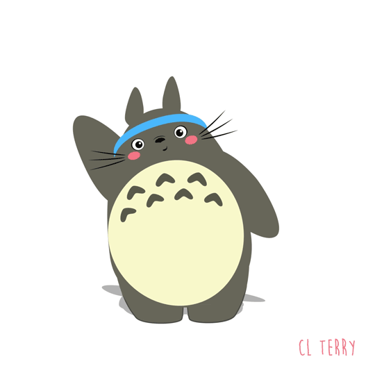 Totoro Exercising
