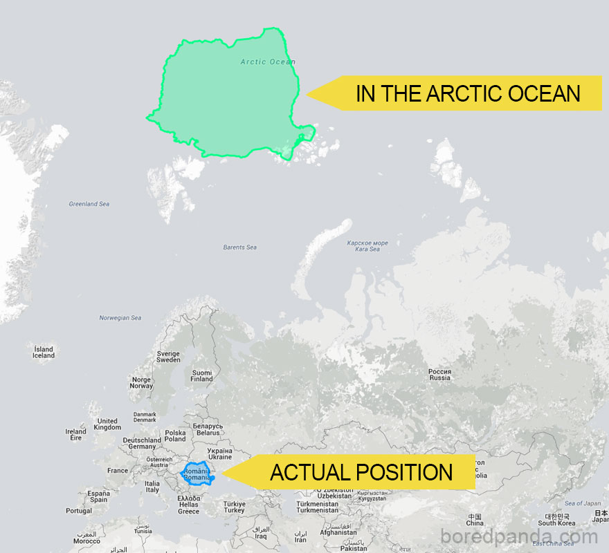 If Romania Was An Island In The Arctic Ocean