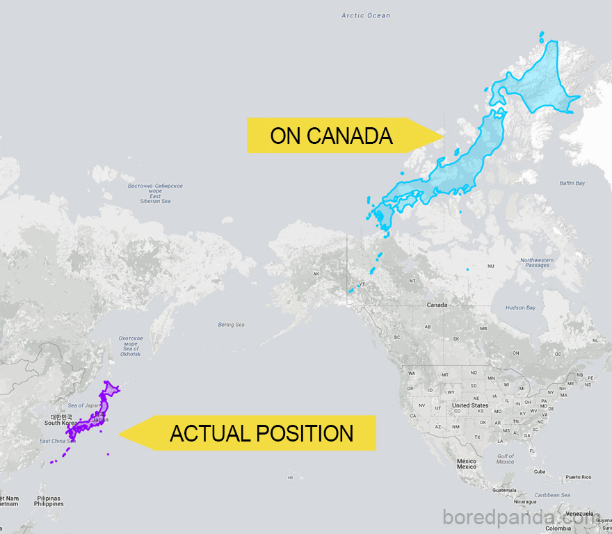 Japan Can Stretch Almost Across Canada