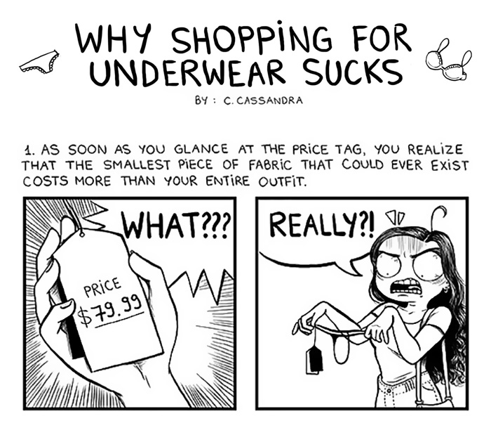 6 Reasons Why Shopping For Underwear Sucks