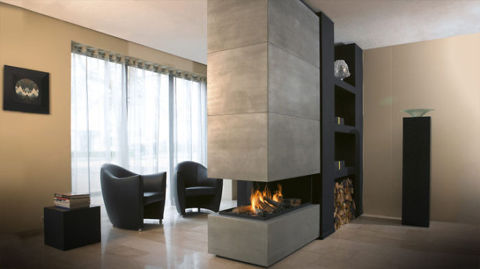 Contemporary Twist On Conventional Fireplaces