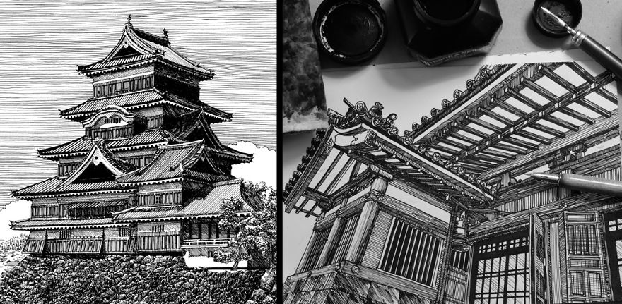 Japanese Urban Sketch Drawings, The Next Best Thing To Being There
