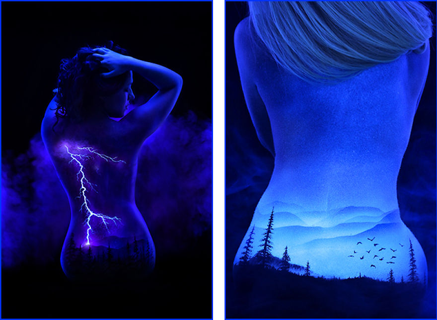 I Was Really Impressed Whe I Saw Nighttime Body Painting