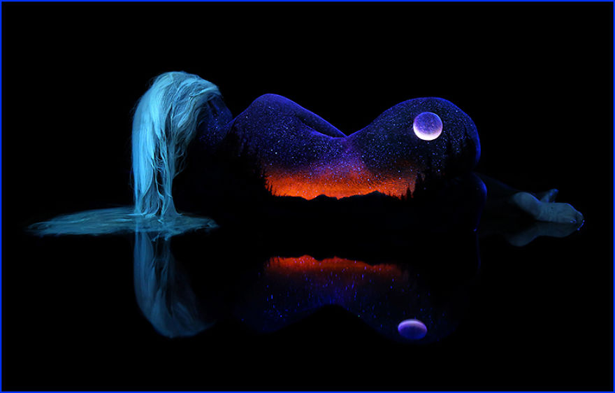 I Was Really Impressed Whe I Saw Nighttime Body Painting