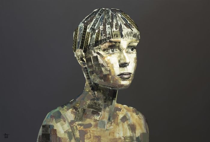 Paintings Used To Recycle And Upcycle Obsolete Technology Paintings Used To Recycle And Upcycle Obsolete Technology