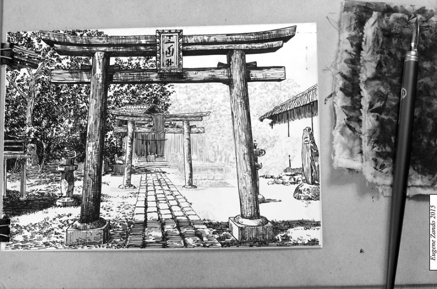 Japanese Urban Sketch Drawings, The Next Best Thing To Being There