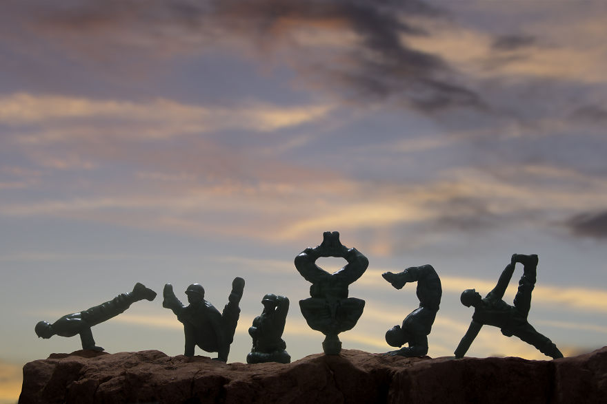 Advanced Yoga Joes In The Energy Vortexes Of Sedona