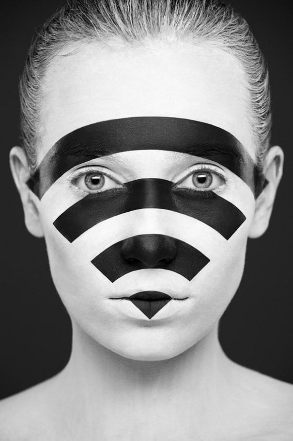 Precision In Two Toned Face Painting Photography