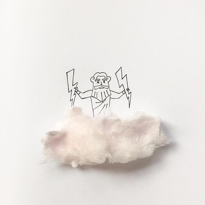 I Created Hundreds Of Witty, Miniature Drawings Around Tiny Everyday Objects
