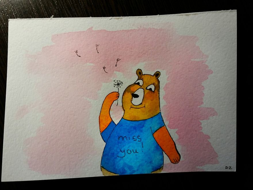 Watercolor Cards That I Made For Sick Kids