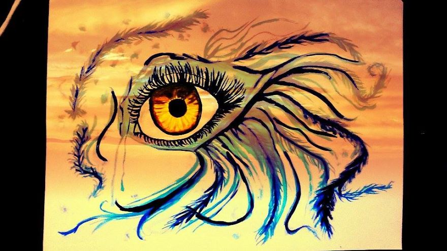 Painting An Eye Ant Than Photoshoping It