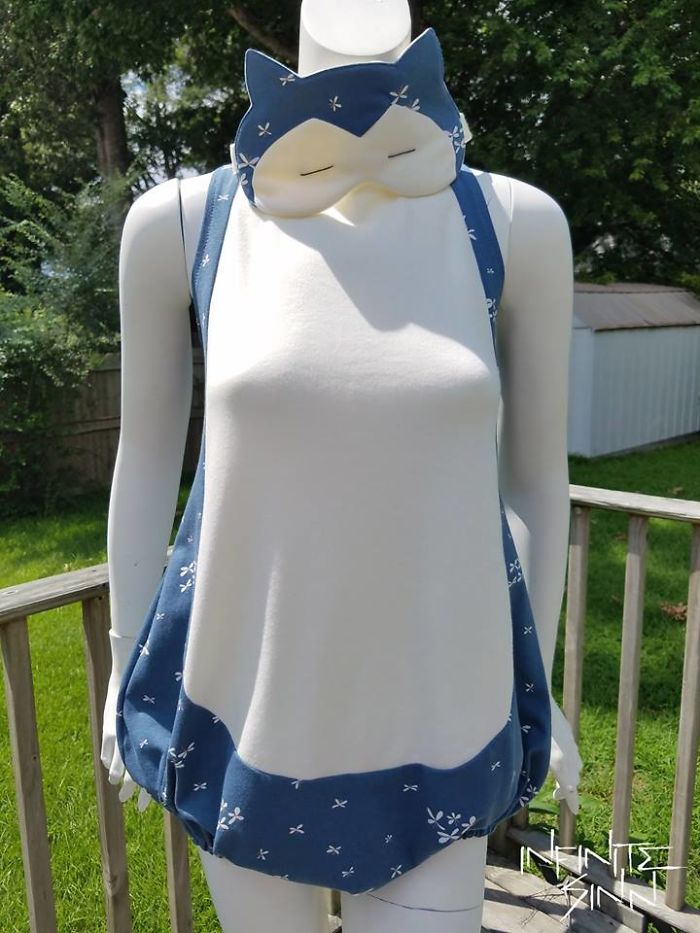I Made A Naptime Romper And Sleep Mask Inspired By My Spirit Pokemon Snorlax