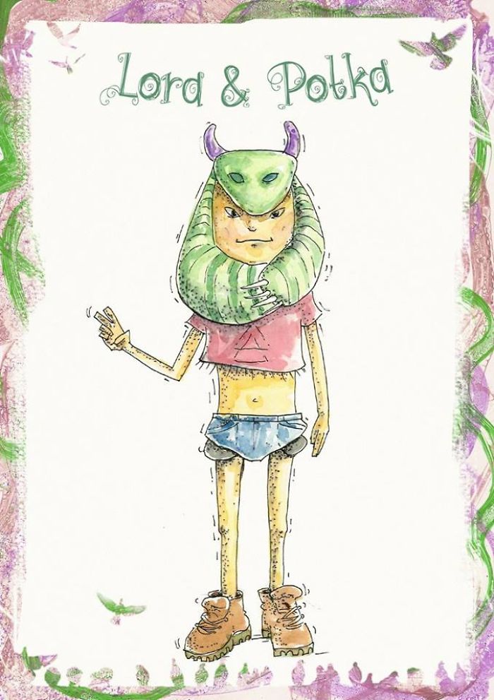 I Made "imaginary Friends" With Watercolor.