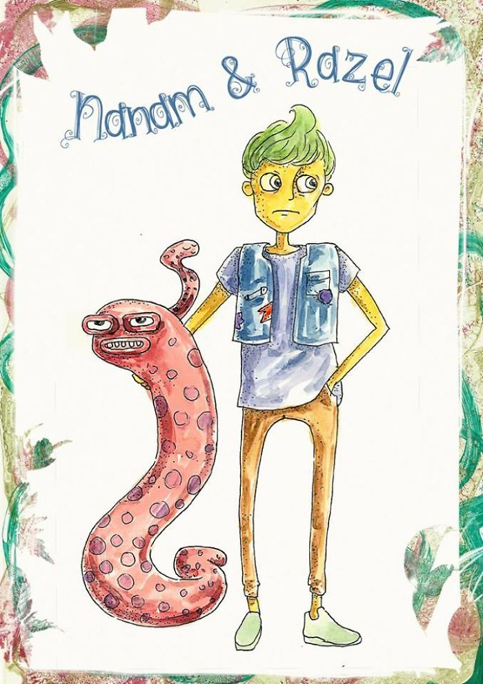 I Made "imaginary Friends" With Watercolor.
