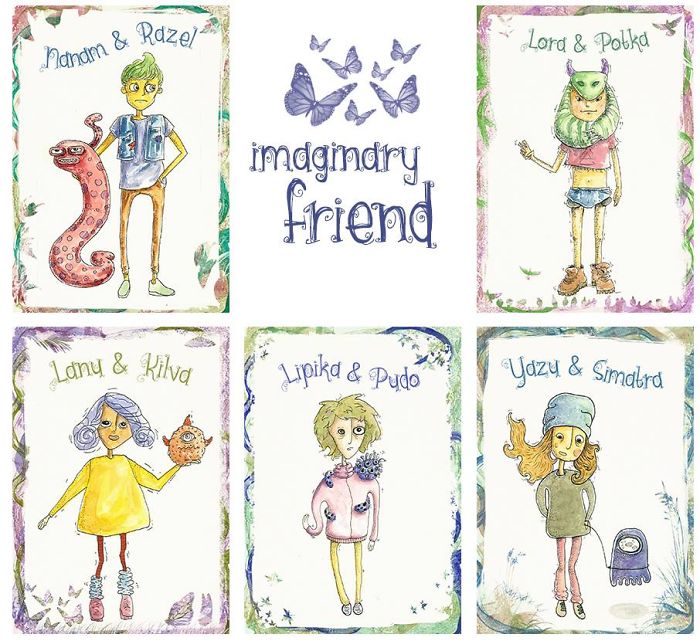 I Made "imaginary Friends" With Watercolor.