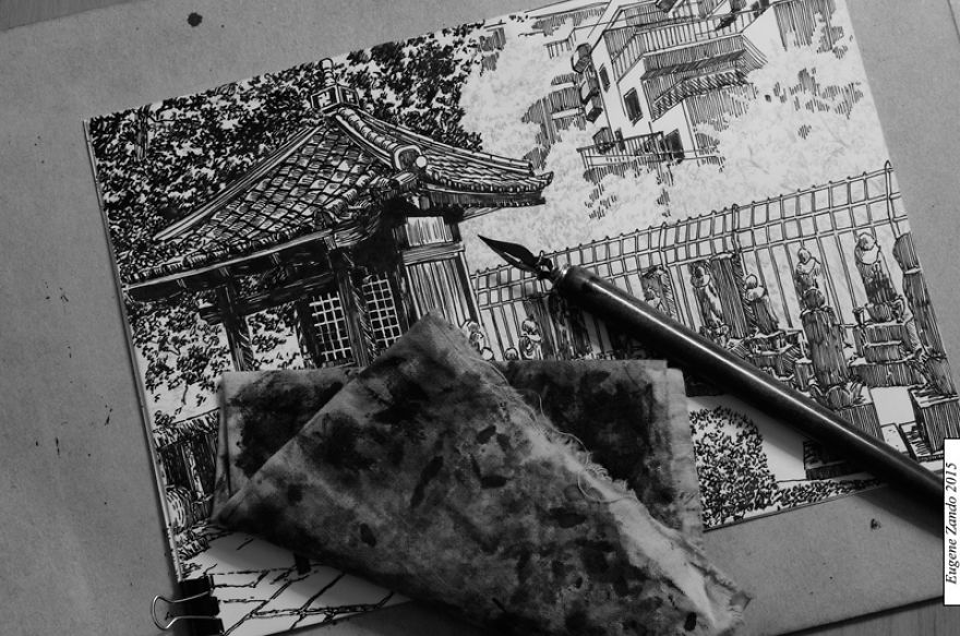 Japanese Urban Sketch Drawings, The Next Best Thing To Being There