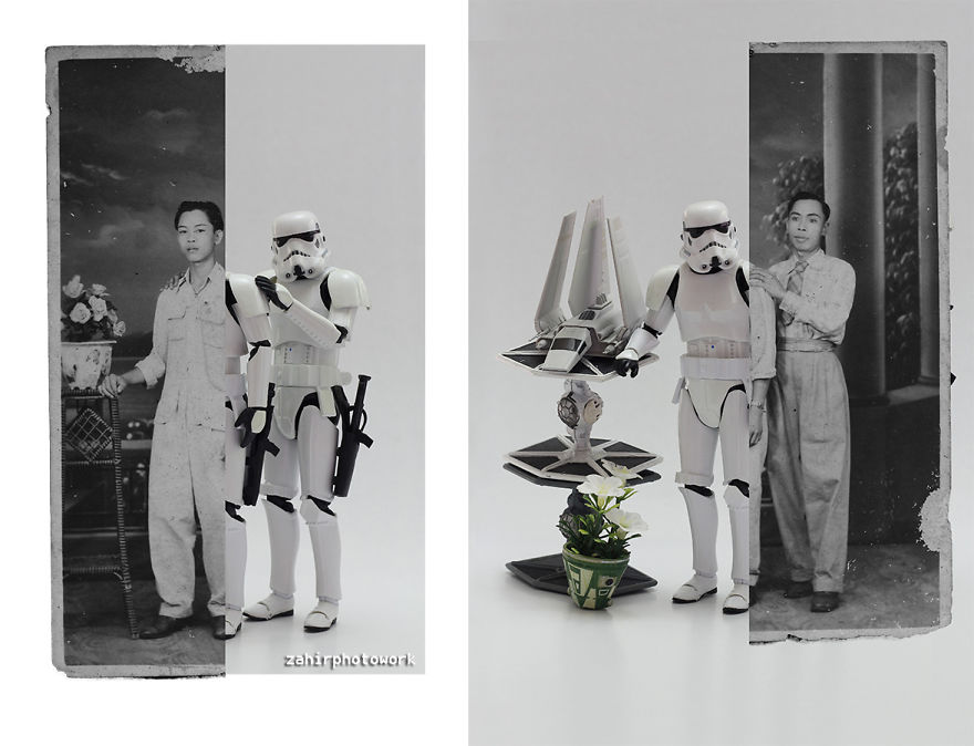 Malaysian Photographer Revisited Old Photos With Star Wars Toys!