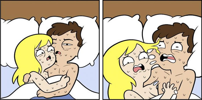 6 Stages Of Sleeping With Your Partner