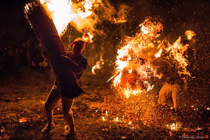 I Photographed The Traditional Fire Festival In Japan