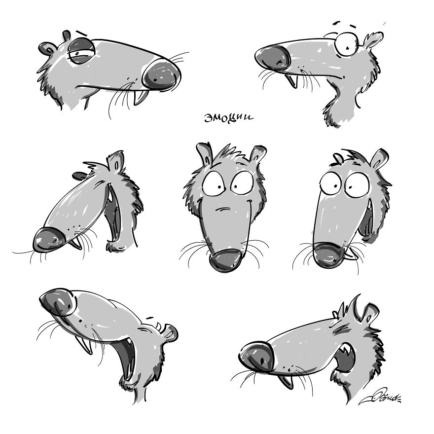 Sketches. Emotions